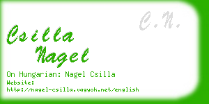 csilla nagel business card